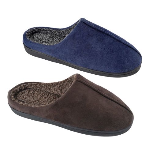Mens Faux Suede Bedslippers